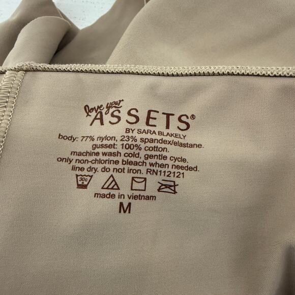 Spanx Assets Girl Short Supreme Slimmers Beige Tummy Taming Shaper Medium - Picture 2 of 5